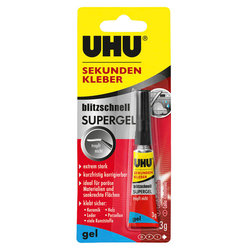 UHU - Sekundenkleber - 3g - Gel