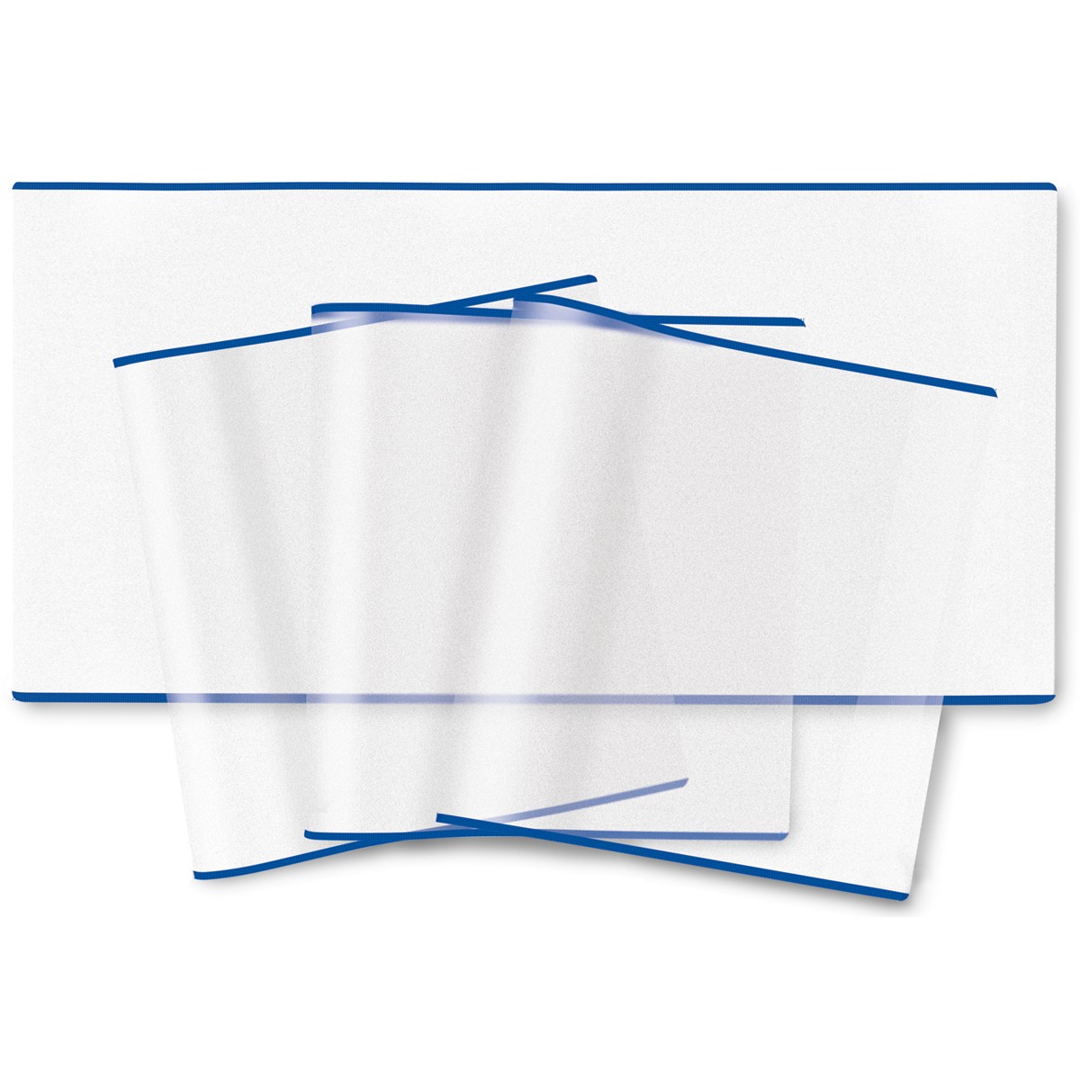 Herma - Buchschoner 240 mm x 440 mm, transparent, mit blauem Rand 