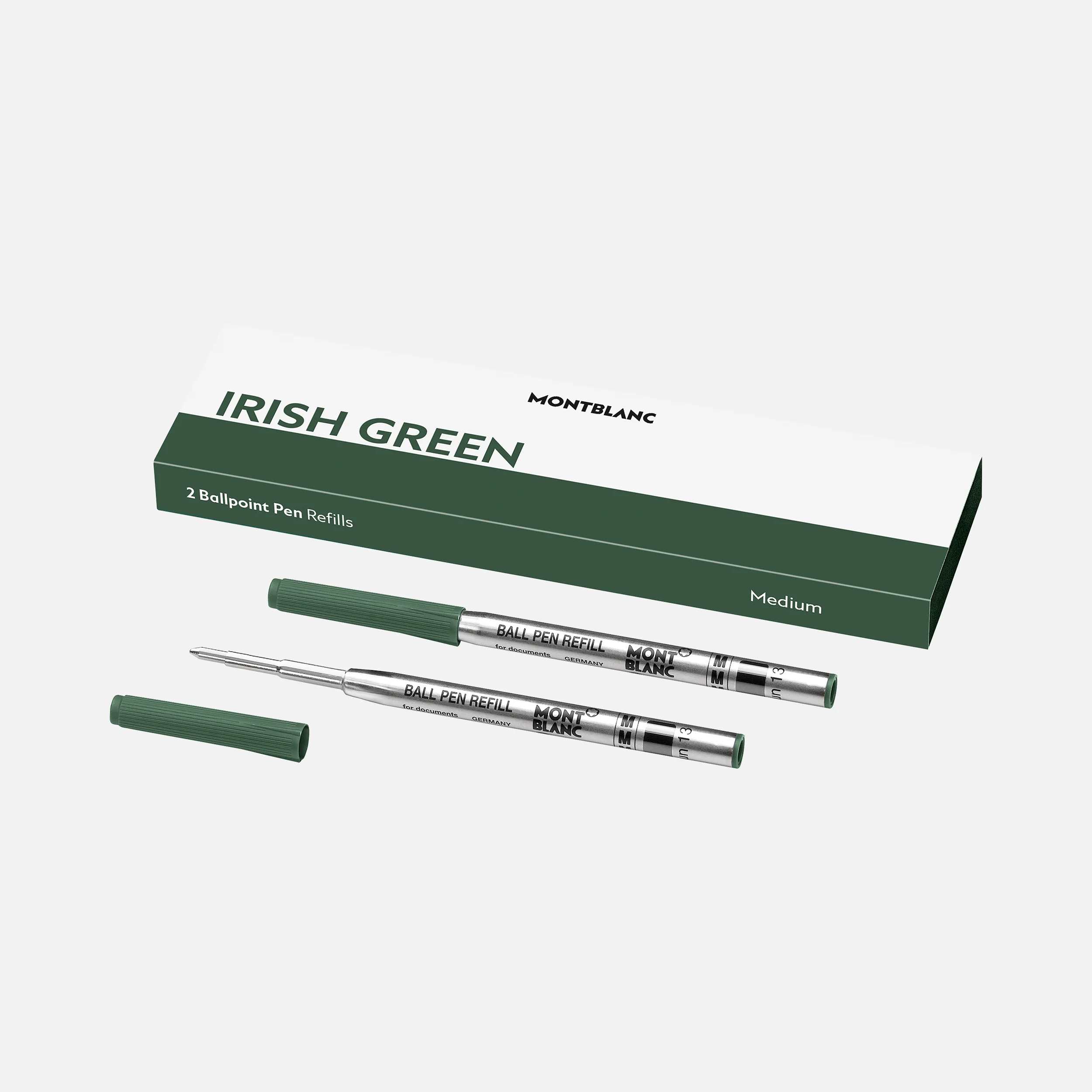Montblanc - 2 Kugelschreiberminen - Mittelbreit - Irish Green