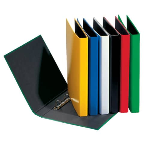 Pagna® - Ringbuch Basic Colours - A5, 2-Bügel-Mechanik, Ring-Ø 25mm, farbig sortiert, 12 Stück