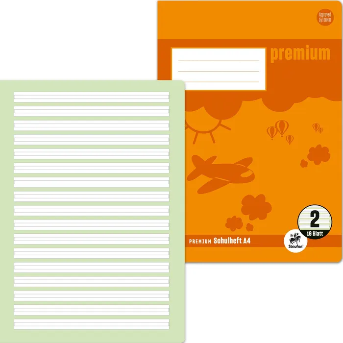 Staufen - Heft A4 - Lin.2 16 Blatt - 2. Schuljahr 