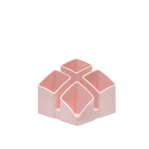 HAN - Schreibtisch-Köcher SCALA - 4 Fächern, quarz rosa