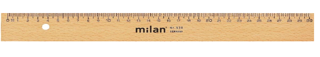 Milan - Holzlineal - 30cm