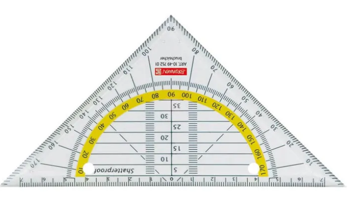 Brunnen - Geodreieck - bruchsicher - 16cm