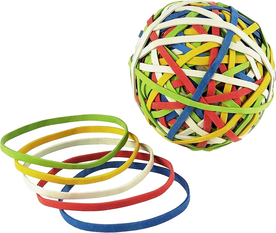 Läufer - Gummibänder - Rondella Rubberball - 60mm Durchmesser - Bunt