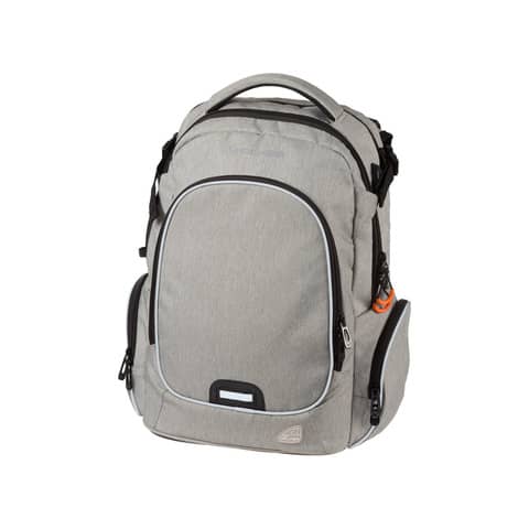 walker - Schulrucksack Wizzard Campus Evo - light grey melange