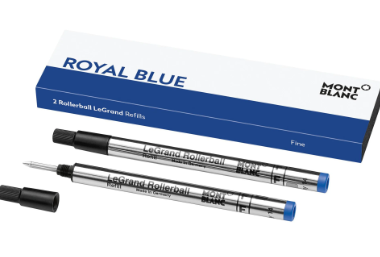 Montblanc Rollerball-Mine LeGrand - Fein - Royal Blue - 2 Stück