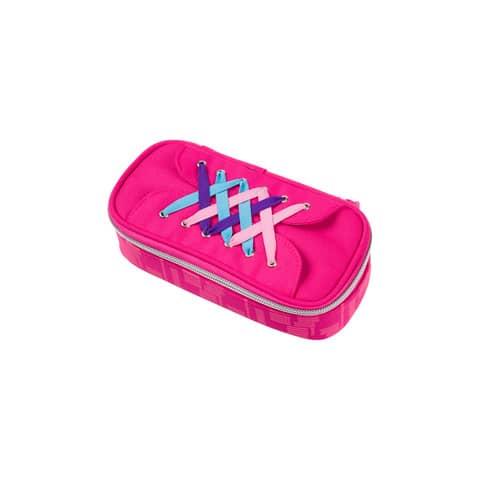 walker - Schüleretui Laces - pink, 21 x 6 x 10 cm, 1 Fach, ungefüllt