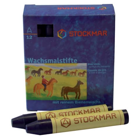 Stockmar - Wachsmalstifte - blauviolett - 12 Stifte