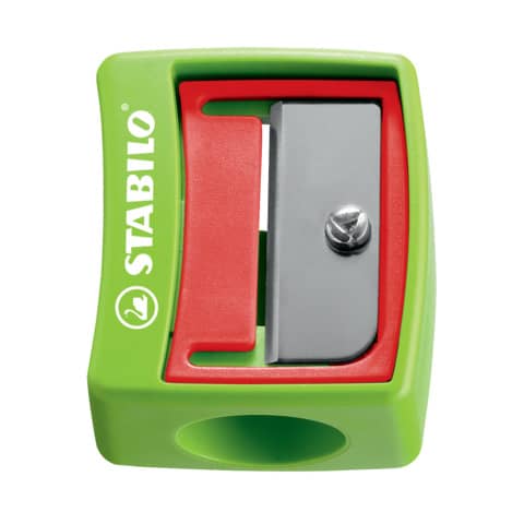 STABILO® - Spitzer - woody 3 in 1 Spitzer - für extradicke Stifte - rot/grün