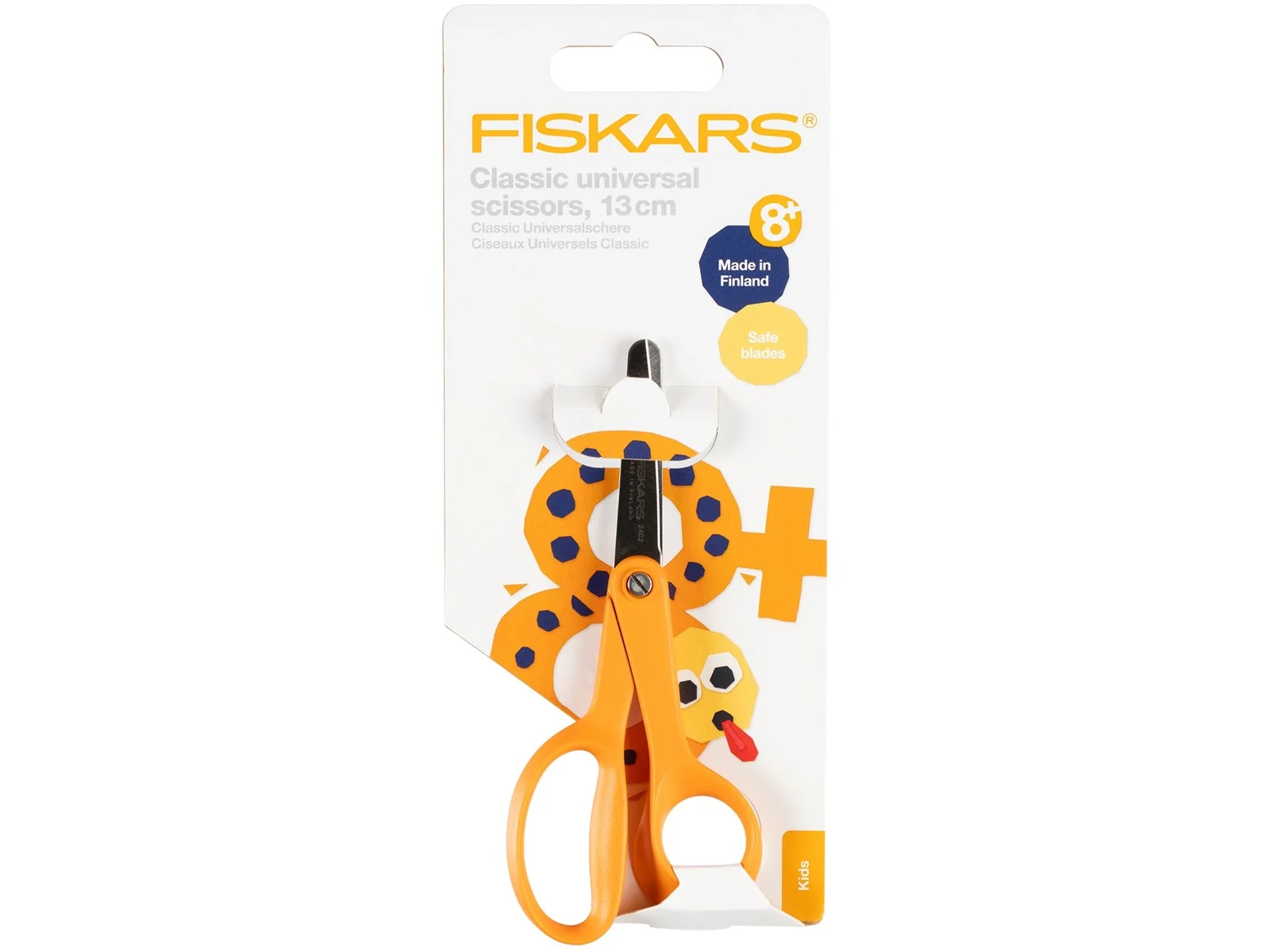Fiskars - Kinderschere Classic - Rechtshänder - abgerundet - 13cm