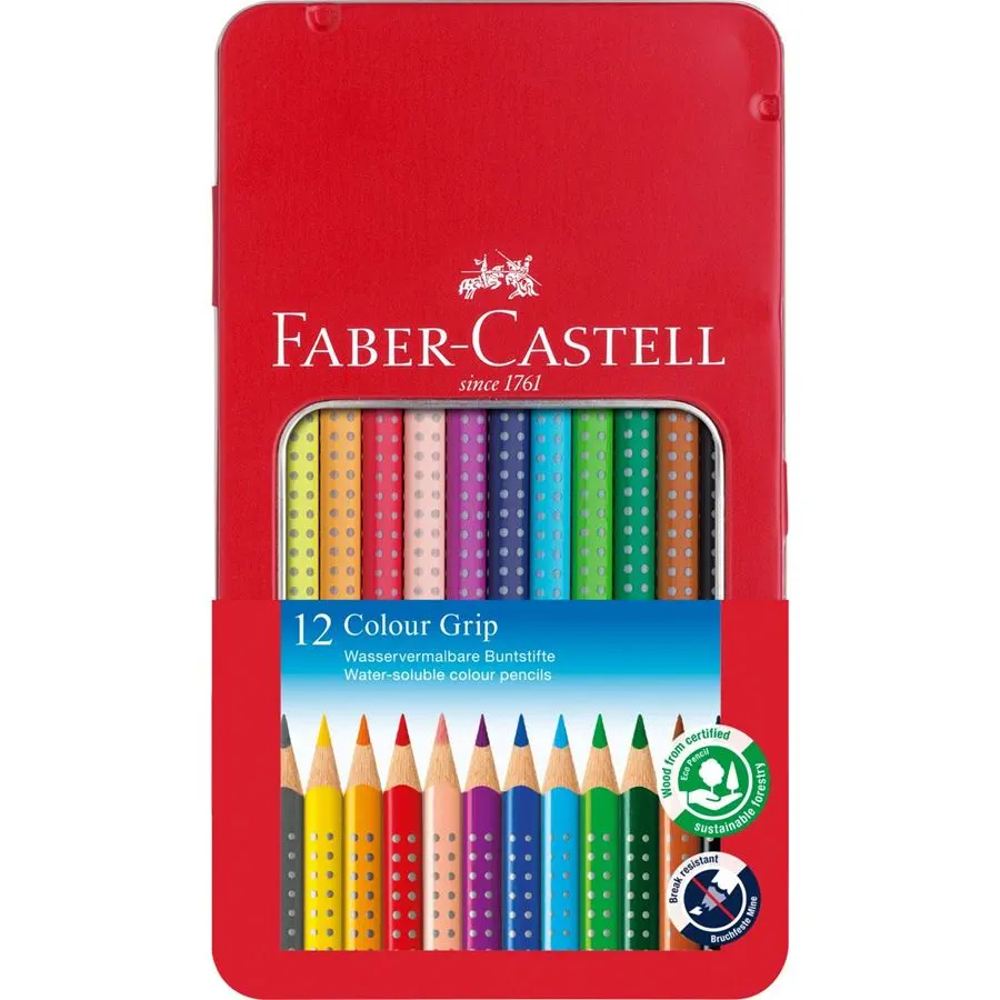 Faber-Castell - Colour Grip Buntstift - 12er Kartonetui