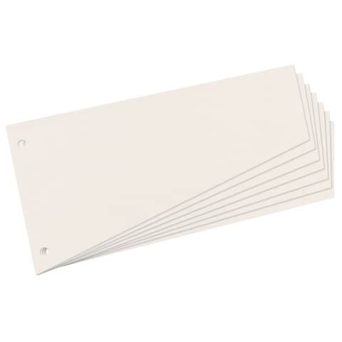 Herlitz - Trennstreifen Trapez - 190 g/qm Manilakarton, weiß, 100 Stück