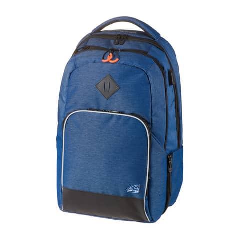 walker - Schulrucksack Wizzard College - navy melange