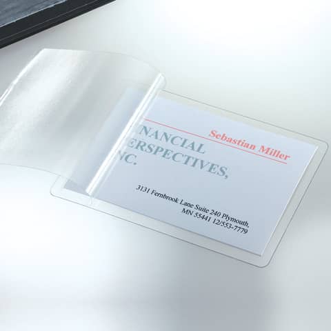 SIGEL - Kalt-Laminierfolie für Karten, (max. 85x55 mm), glasklar