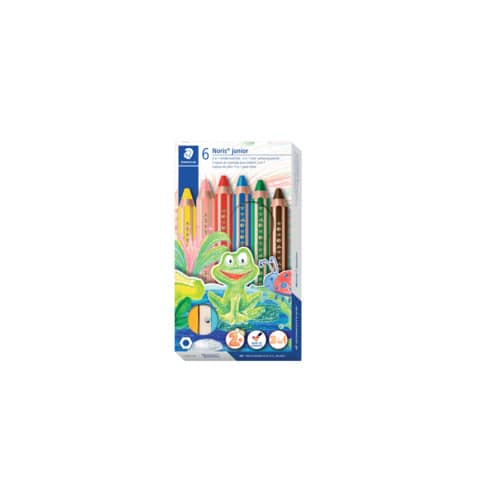 Staedtler® - Farbstifte Buddy 3in1 - Kartonetui mit 6 Stiften und 1 Spitzer