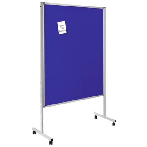 Legamaster - Multiboard XL Whiteboard/Flipchart - 150 x 120 cm, weiß/blau, mit Rollen
