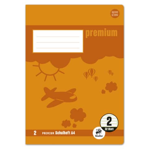 Staufen® - Heft PREMIUM LIN 2 - A4, 32 Blatt, 90 g/qm, PREMIUM LIN iert