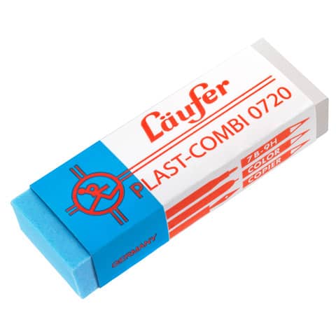 Läufer - Radierer Plast-COMBI 65x21x12mm