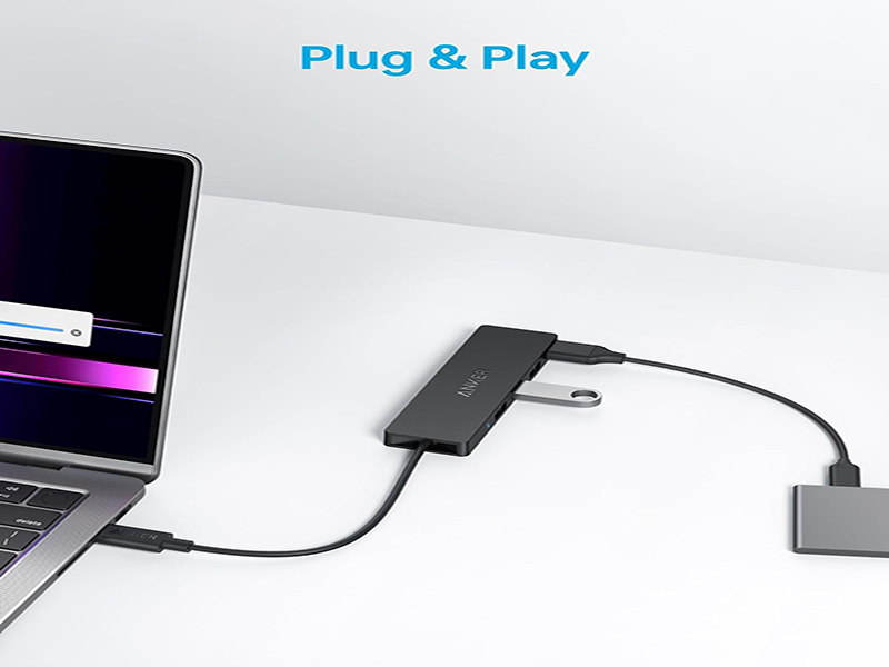 ANKER - 4-in-1 USB Data Hub Ultra Slim - 4x USB-A - inkl. 20cm Erweiterungskabel 
