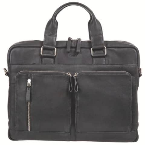 Alassio® - Aktentasche CAMPO Leder schwarz