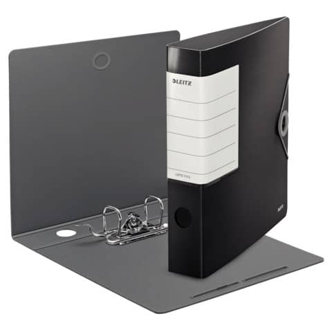 Leitz - 1113 Qualitäts-Ordner 180° Solid -  Polyfoam, A4, schmal, schwarz