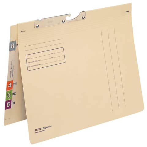 Leitz - 2134 Pendelhefter Orgacolor®, kfm. Heftung, Kraftkarton, chamois