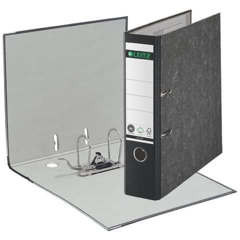 Leitz - 1080 Ordner A4 Wolkenmarmor, 80 mm, schwarz