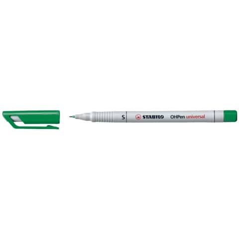 STABILO® - Folienstift - OHPen universal - wasserlöslich superfein - Einzelstift - grün