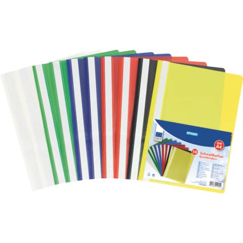 STYLEX® - Schnellhefter - A4, Plastik, sortiert