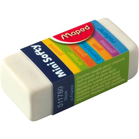 Maped® - Radierer Mini Softy - Plastik, 18 x 12,5 x 39 mm