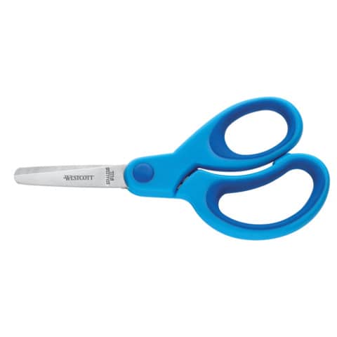 WESTCOTT - Schere Kids Softgrip 13 cm, blau, rund