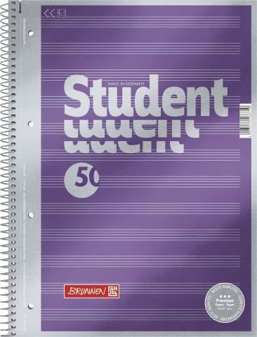 Brunnen -  Collegblock  A4 50Bl. Notenlineatur