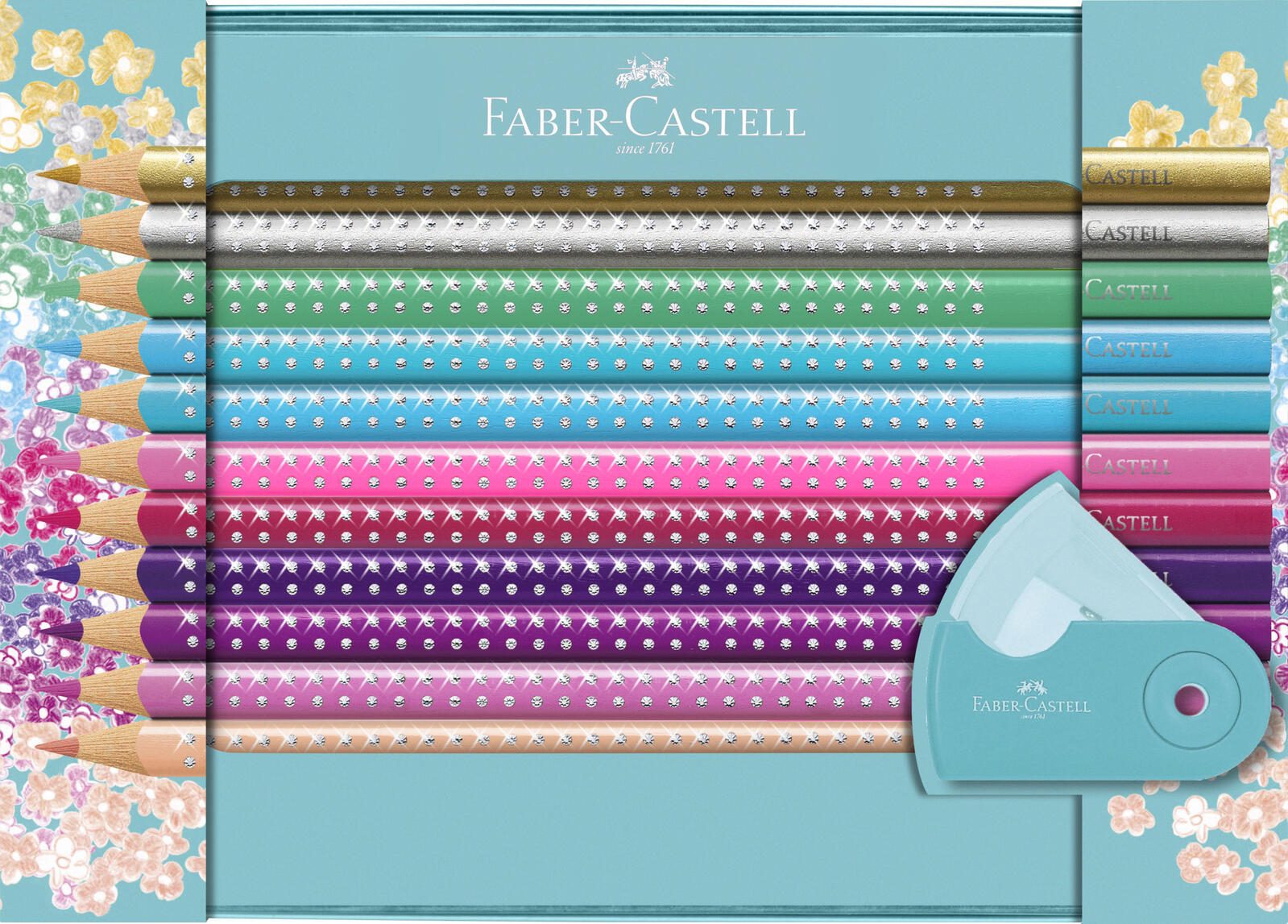 Faber-Castell - Sparkle Buntstifte Geschenkset - Girls/Mädchen