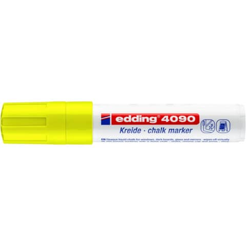 Edding - 4090 Kreidemarker - 4 - 15 mm, neongelb