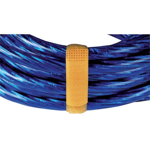 Hama® - Klett-Kabelbinder-Streifen - 16 x 215 mm, 5 Stück sortiert