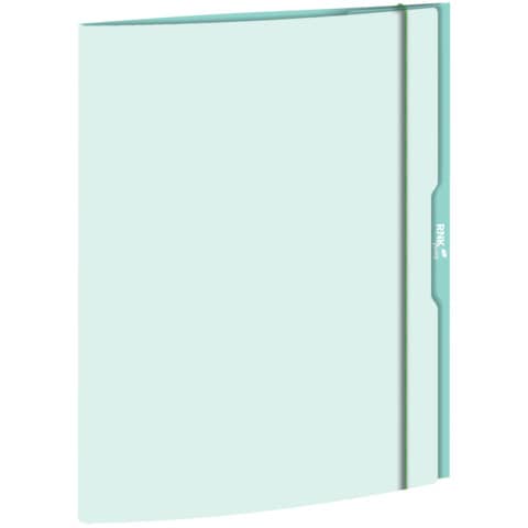 RNK Verlag - Zeichenmappe cool mint - A4, 3 Klappen mit Gummizug, Karton