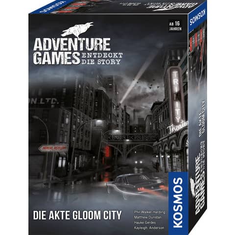 Kosmos - Familienspiel Adventure Games - Die Akte Gloom City