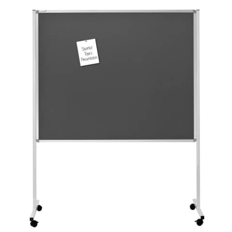 Legamaster - Multiboard XL Whiteboard/Flipchart - 150 x 120 cm, weiß/grau, mit Rollen
