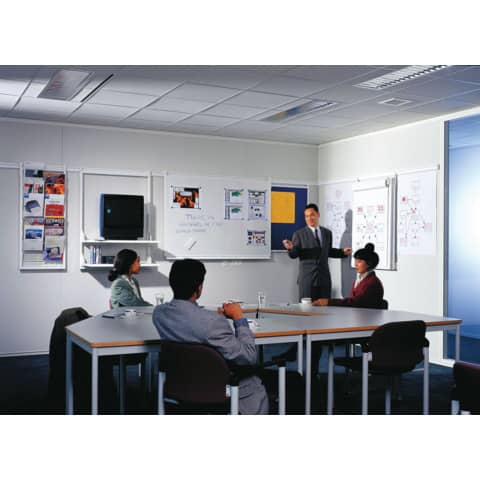 Whiteboard LEGALINE Wandschienen Set - 240 cm